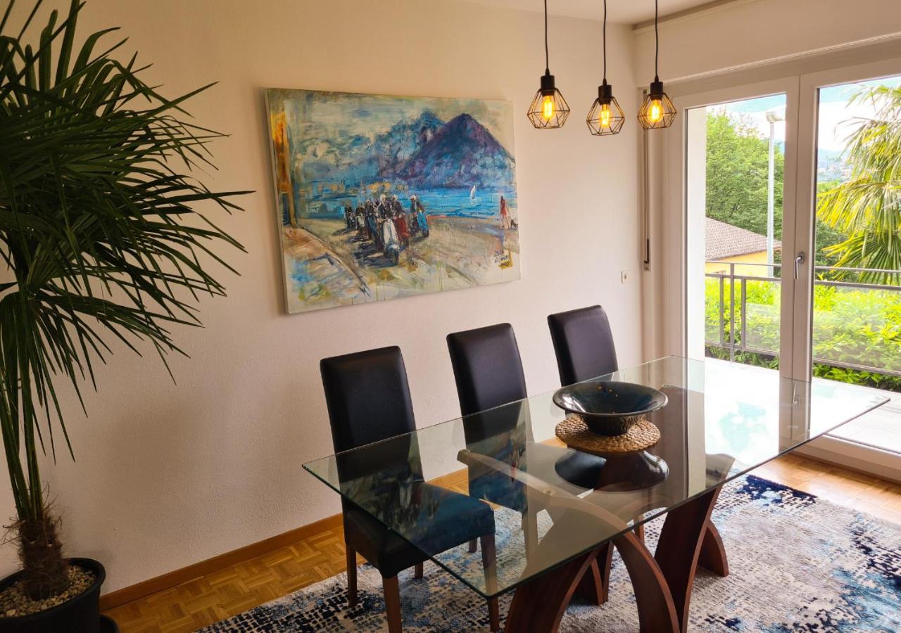 Suite Apartment With A View And Free Parking Lugano Luaran gambar